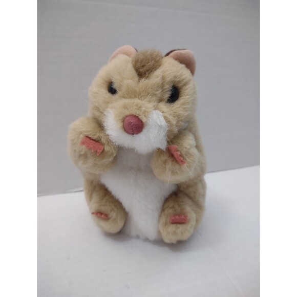 Folkmanis Hamster Plush Hand Puppet Hamster Light Tan Soft Animal Toy Folktails - Picture 1 of 6